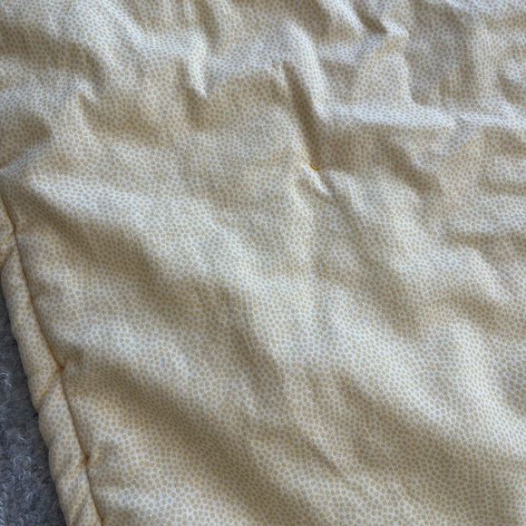 Crab Quilt Handmade Yellow Red Baby Blanket Nautical Ocean Nursery Kids Room - Picture 4 of 7